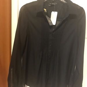 NWT-Long sleeve sheer blouse